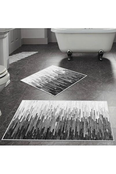 Home طقم سجادة حمام مكون من قطعتين مع قاعدة ماصة للماء ومضادة للانزلاق، ملابس...