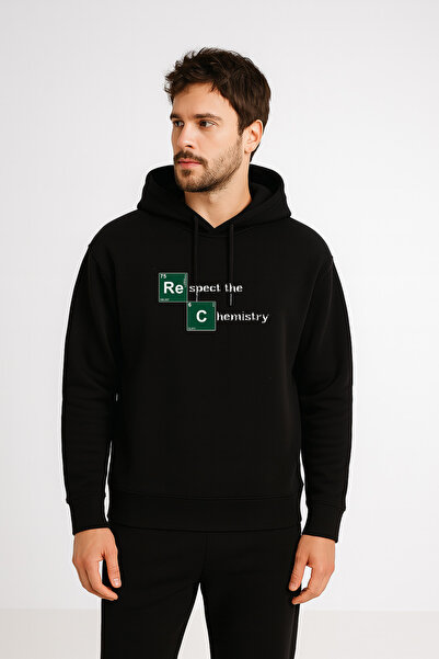 MODA Hanorac pentru bărbați, negru, cu glugă Swea tricou de la Chemistry cu i...