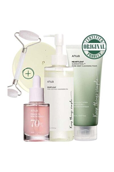 ANU زيت هارت ليف للتحكم بالمسام - رغوة تنظيف عميقة مع سيروم نياسيناميد ٧٠٪