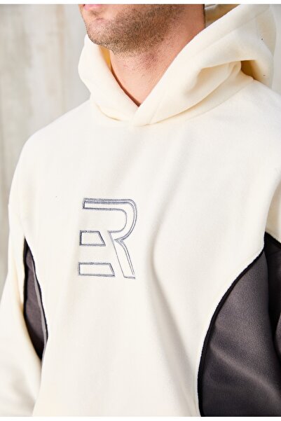 No Way Ανδρικό φούτερ με κουκούλα R με λεπτομέρειες από φλις