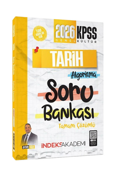 İndeks Akademi 2026 KPSS Tarih Algoritma Tamamı Çözümlü Soru Bankası-Aydın Yü...