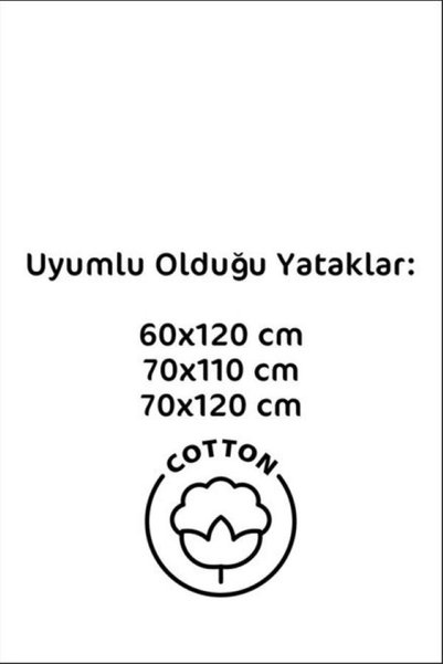 Ozz Baby Park Crib 100% Cotton Baby Elastic Sheet (70X120X16Cm) Pillowcase (35X45)