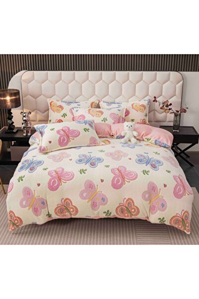 CHIRASO CHIRASO, COCOLINO Linen, ELASTIC Fitted Sheet compatible 140, 160 and 180x200 Duvet Cover 2 Sides Pillowcase