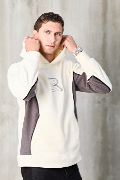 No Way Ανδρικό φούτερ με κουκούλα R με λεπτομέρειες από φλις