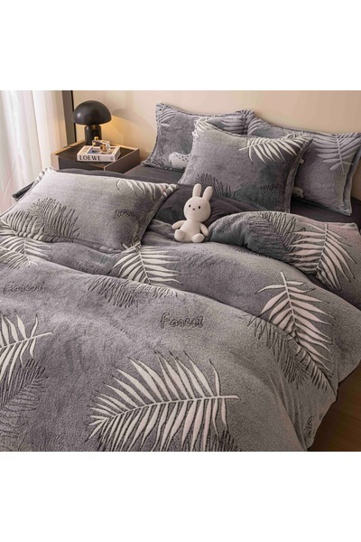 CHIRASO CHIRASO, COCOLINO Linen, ELASTIC Fitted Sheet compatible 140, 160 and 180x200 Duvet Cover 2 Sides Pillowcase