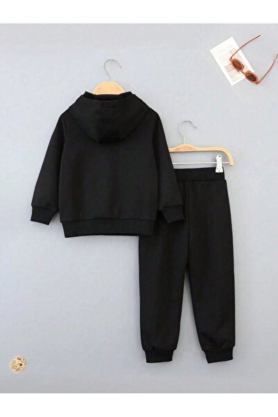 Let's Wear Fashion Printed Premium 3Rd. İplik Compact Sweatshirt Tracksuit Set - 2 Piece Sportswear Set