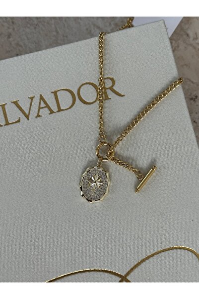 LUXSTONE Polar Star Stone Gold Necklace