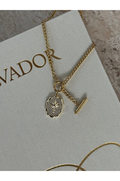 LUXSTONE Polar Star Stone Gold Necklace
