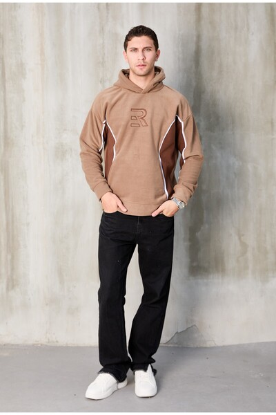 No Way Ανδρικό φούτερ με κουκούλα R με λεπτομέρειες από φλις