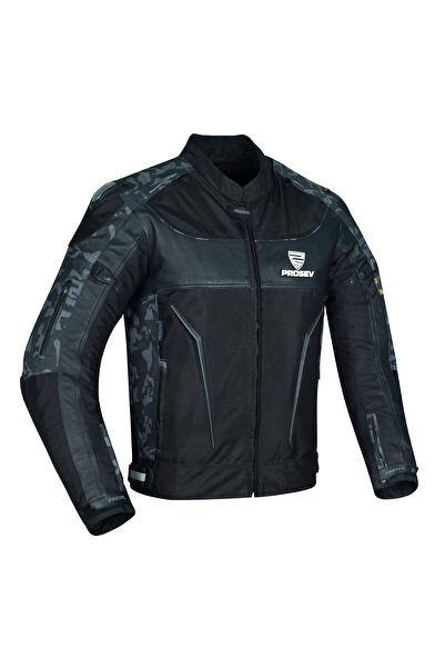 Prosev 186 Hörgüçlü 4 Mevsim Motosiklet Montu Siyah-CAMO