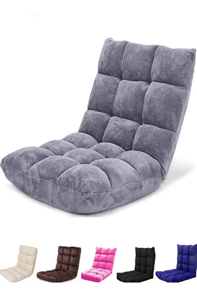Cady One Multi-colored camping and hiking floor chair with velvet-quality sponge and adjustable back