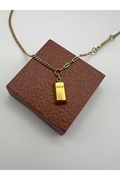 Badiva.Co قلادة من الذهب الصلب 40+5 سم