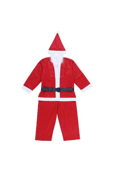 OEM Santa Claus Costume for Boys, 1-3 years, 5 pieces, approximately 63 cm, Velvet