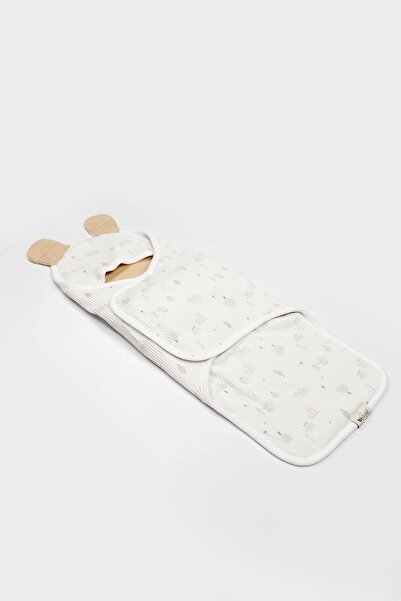 Miravm Always Dream Organic Waist Supported Swaddle 75101 Ecru Gray Black