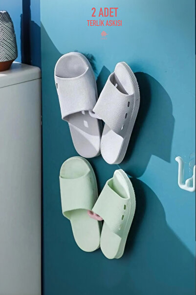 ELAMOUR Terlik Askılığı Yapışkanlı Terlik Ayakkabı Organizeri Askı Düzenleyic...