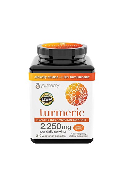 Youtheory Turmeric Extra Strength Formula 2,250 Mg 210 Capsules