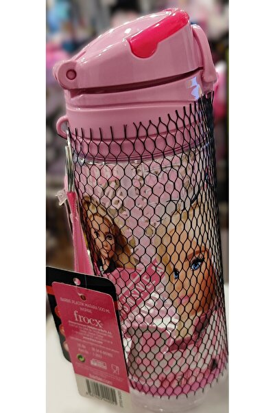 ada çanta kırtasiye Barbie-Shaped Plastic Water Bottle with Straw 550 ml Ad22004