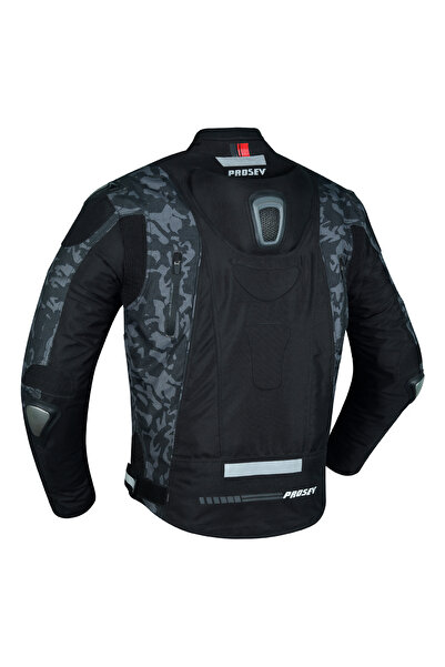 Prosev 186 Hörgüçlü 4 Mevsim Motosiklet Montu Siyah-CAMO