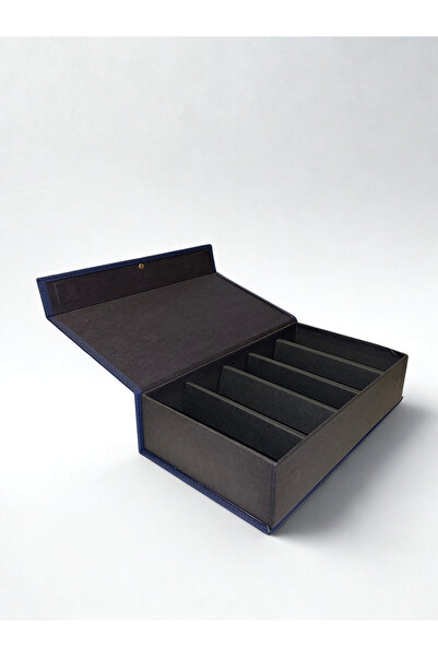 nurixa 5-Compartment Leather Detailed Decorative Organizer