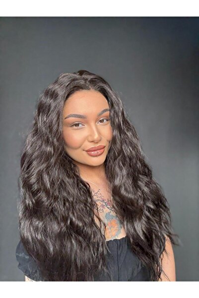 Suzan Peruk Dalgalı Tül Peruk | Su Dalgası Sentetik Peruk | Gerçek Saç Görünümlü