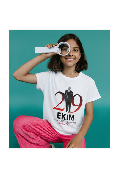 ALPŞAN TİCARET October 29Th Republic Day T-Shirt October 29Th T-Shirt 102. Year Unisex Kids Adult White T-Shirt