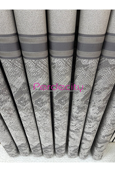 PERDECITY Dream Anthracite Gray Panel Backdrop Curtain 1X3 Tightly Pleated Suitable for All Rooms [Single Panel]