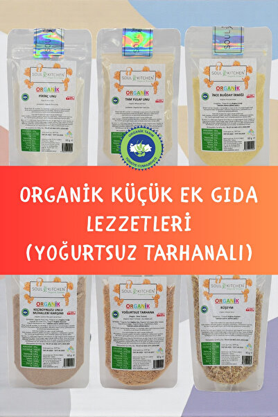 Soul Kitchen Organik Ürünler Organik Küçük Ek Gıda Lezzetleri Seti ( YOĞURTSUZ TARHANALI - VEGAN )