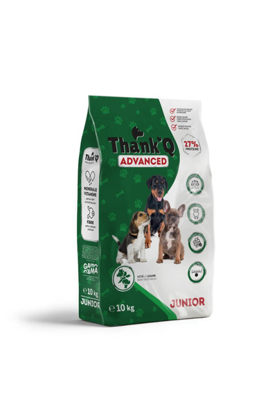 ThankQ Thank Q Advanced Hrana uscata pentru caini cu aroma de vita si legume 10kg