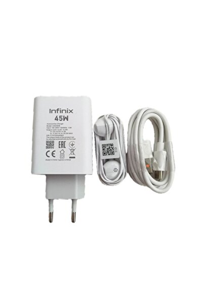 INFINIX 45 W Şarj Type c Girişli Tüm Cihazları Destekler+Infinix Kulaklık