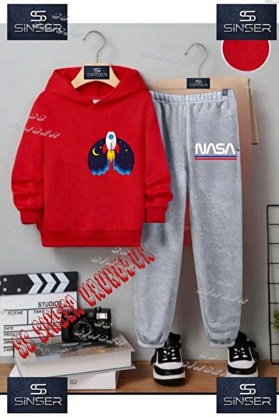 SS SİNSER Set de trening cu hanorac imprimat pentru copii, unisex, cu imprime...