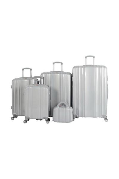 CAPATAN Fashionable and durable 5-piece luggage set made of high-quality ABS material
