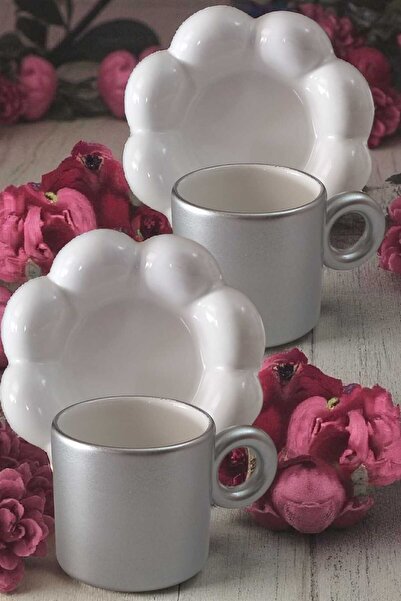 ariana sytle طقم فناجين قهوة تركية لشخصين مكون من 4 قطع