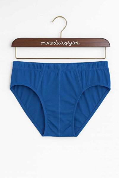 enmodaiçgiyim 5 штук 100% бавовняних чоловічих трусів Saks синього кольору – дихаючі, зручні