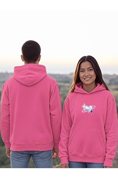 ArtYus Spider Heart Network Colorful cu imprimeu cu glugă Swea tricou