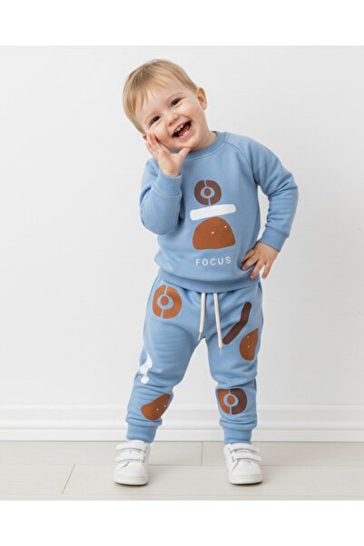 Egelite سويت شيرت مطبوع عليه Focus Seasonal للأطفال الرضع مع قميص سفلي 6-9-12...