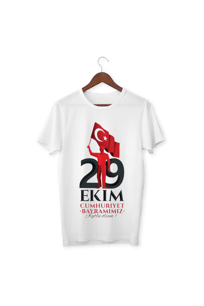 ALPŞAN TİCARET October 29Th Republic Day T-Shirt October 29Th T-Shirt 102. Year Unisex Kids Adult White T-Shirt