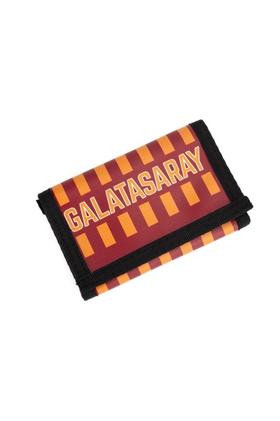 Galatasaray Fan Licensed Gs Parted Faux Leather Wallet 25579