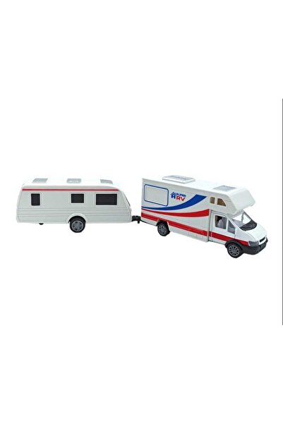 Mıncır Shop Motorhome - Travel Trailer 1:32 Scale Die-Cast Metal Pull Back Model – Boxed