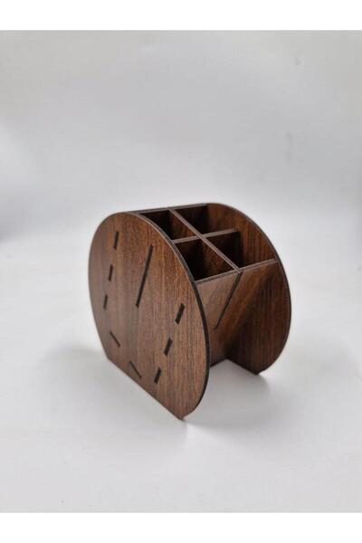 Mu Art Ahşap Organizator din lemn pentru pix cu patru compartimente nr.2