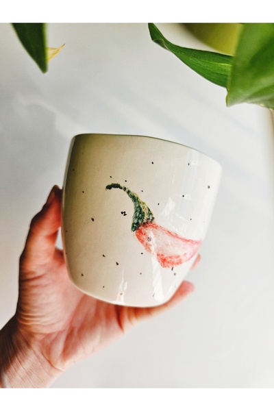 WEBBMODA Handmade Pepper Mug Cup