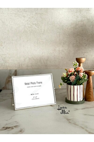 Luca Mia Auren Metal Masaüstü Resim Çerçevesi (15x20 cm) – Fotoğraf Çerçevesi...