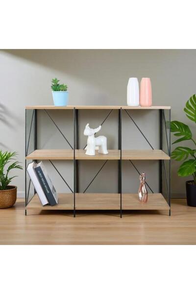 BAITY 3-Tier Malaysian Wood Console Table - Wooden Color