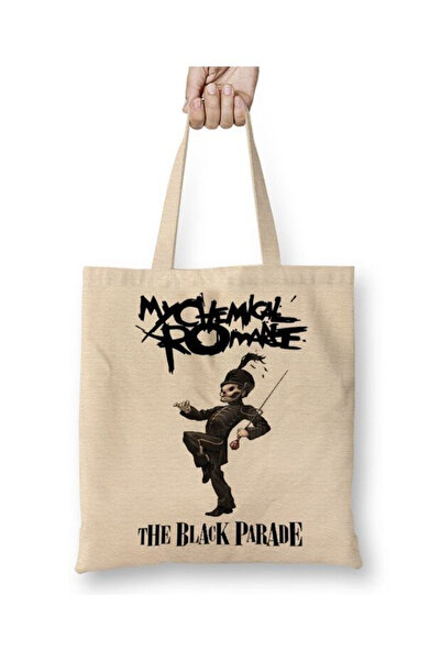 Toyaso My Chemical Romance Біла тканинна сумка з довгими ручками Сумка для покупок Сумка для пляжу
