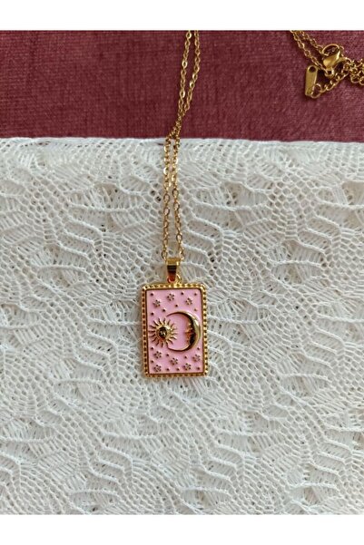 PEMBE ECLİPSE KOLYE