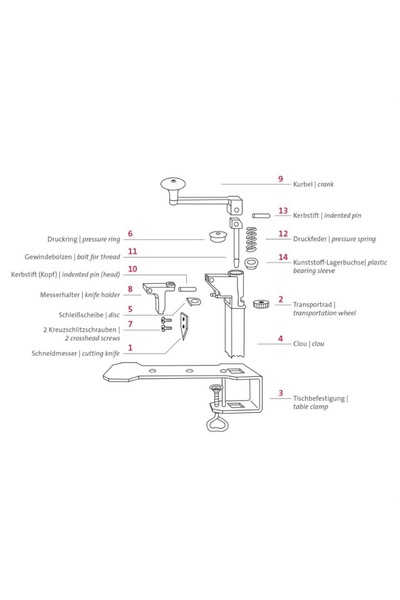 Westmark DE Professional Can opener unit - Sieger Clou 40, Nickel-plated