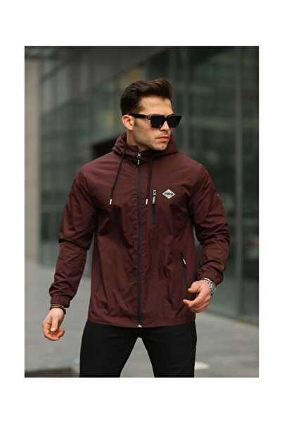 The Naz Line Men's Waterproof Hooded Raincoat with Pockets