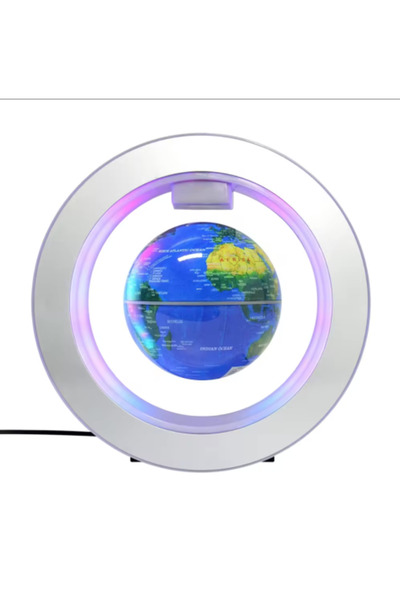 Generic Blue Floating Globe Circular Smart Decor