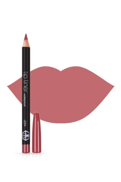 LEF Lef German Matte Lip Liner Pencil, Full Coverage, Long-Lasting - 224
