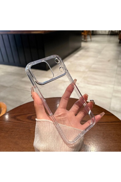 EDELFU iPhone 17 Pro Max (0.3mm) Non-Yellowing Transparent Mica Lightweight Camera Protected Durable Case (Not Silicone)