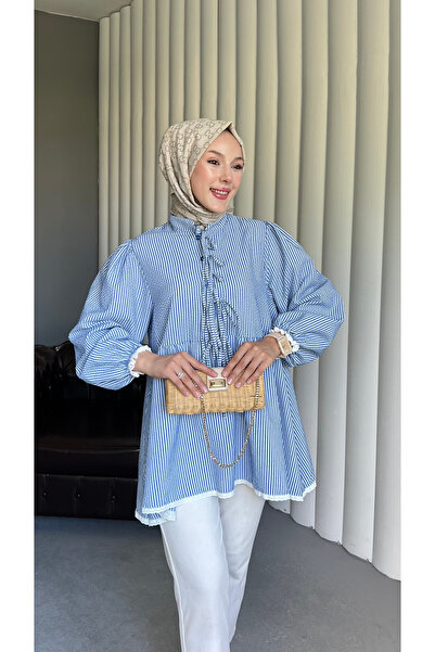 ensade Gofre Sleeve Elasticated Casual Stylish Tunic